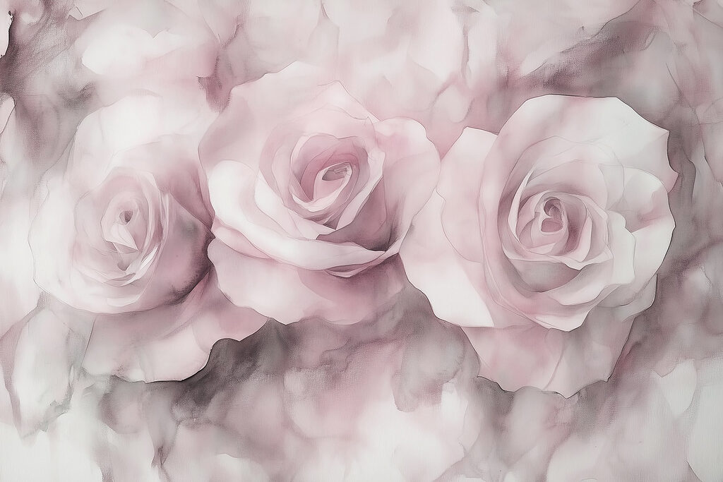 Groep roze rozen Groep roze rozen