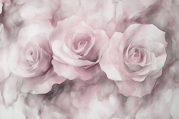 Groep roze rozen Groep roze rozen