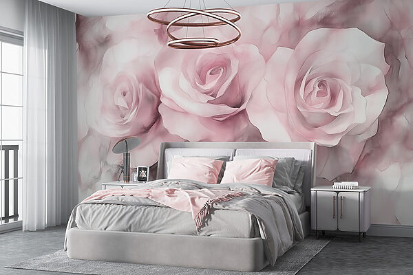 Groep roze rozen Groep roze rozen