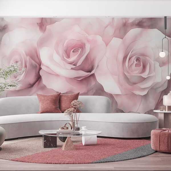 Groep roze rozen Groep roze rozen