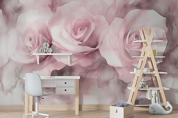Groep roze rozen Groep roze rozen