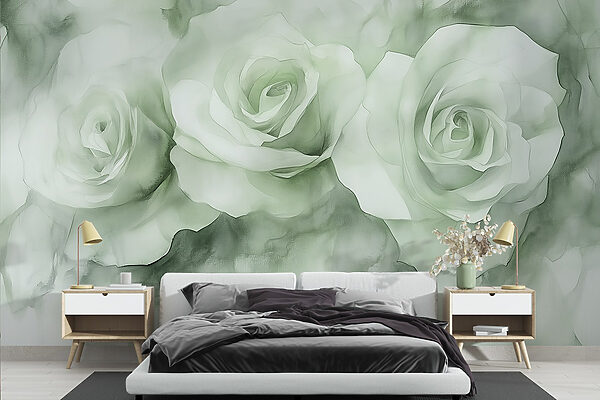 Groep witte rozen Groep witte rozen