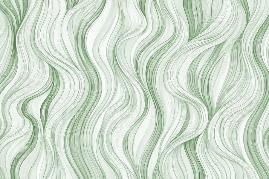 Groen en wit golvend patroon