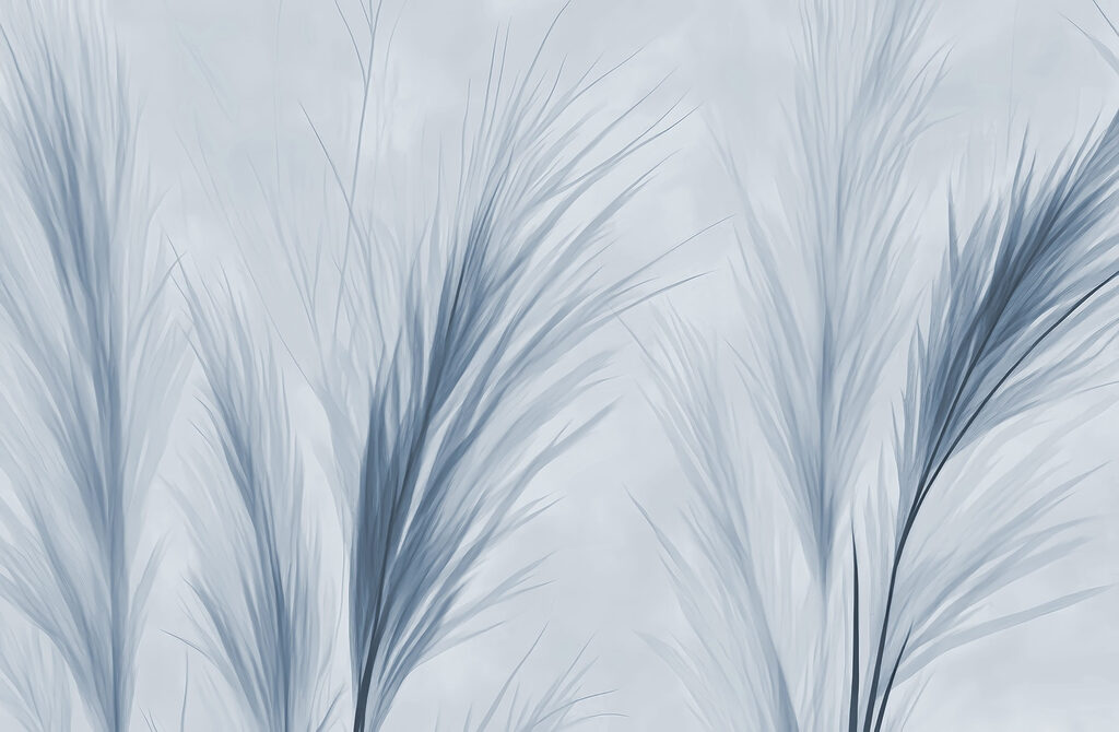 Delicaat blauw gebladerte in zachte tinten Delicaat blauw gebladerte in zachte tinten
