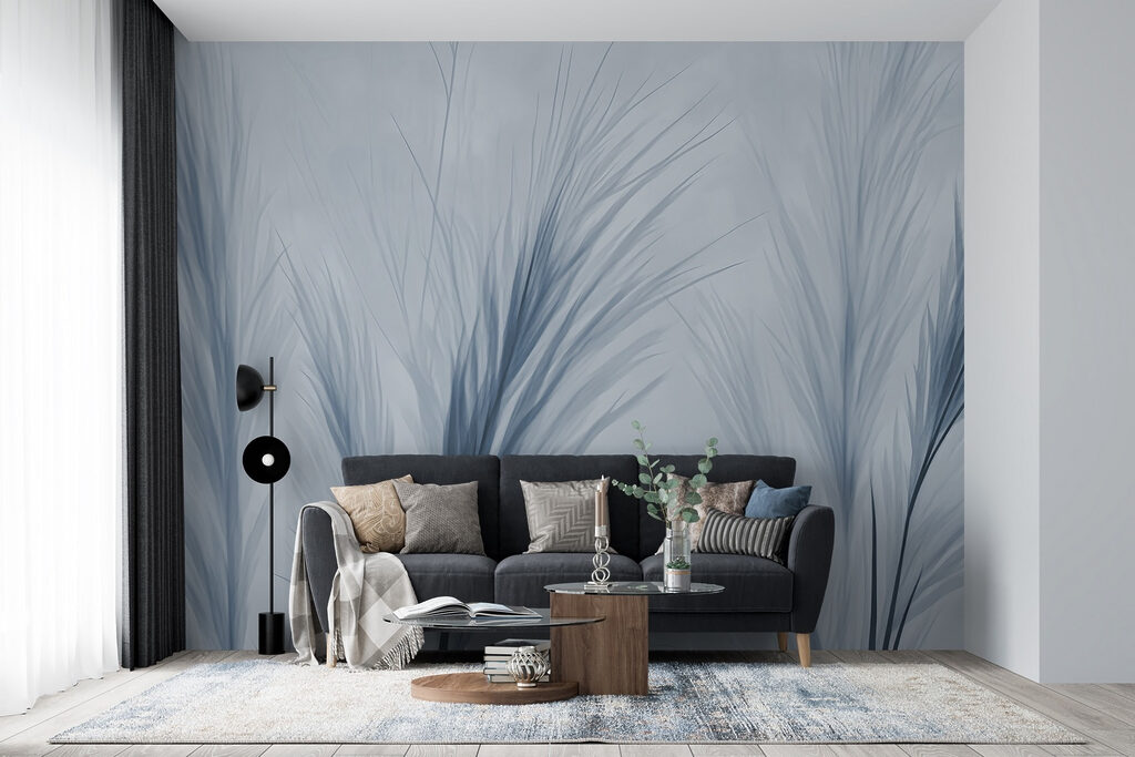 Delicate blue foliage in soft hues Delicate blue foliage in soft hues