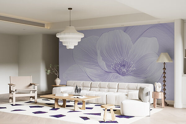 Delicate bloem met vloeiende details Delicate bloem met vloeiende details