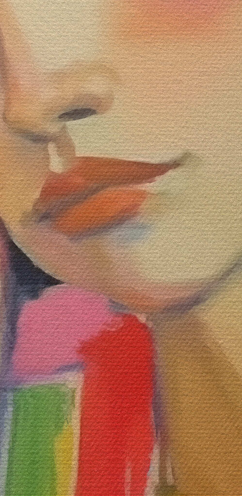 Painting of a woman sleeping