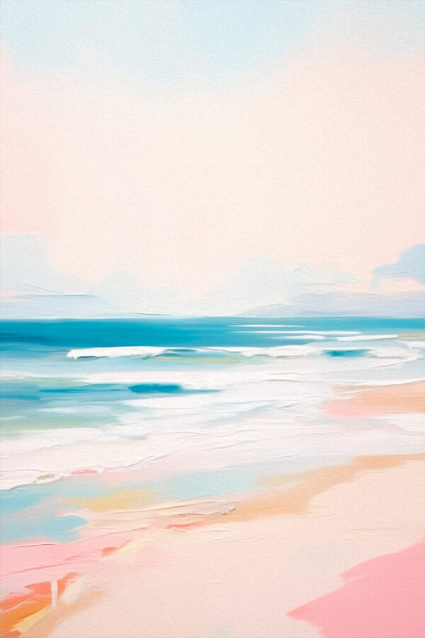 Strand met golven en zand Strand met golven en zand