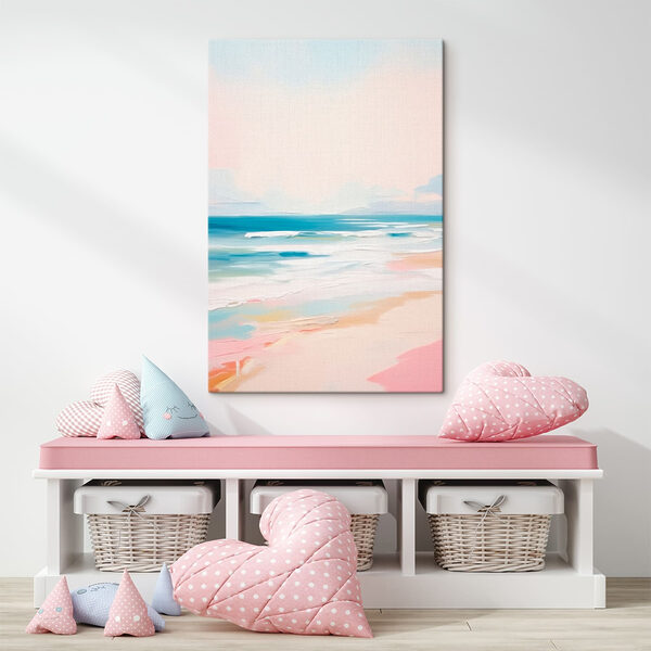 Strand met golven en zand Strand met golven en zand