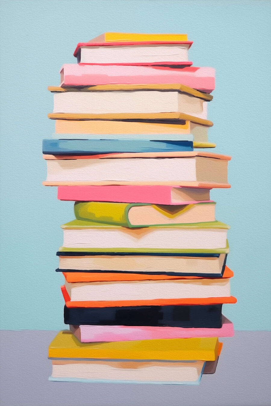 Stapel boeken op een tafel