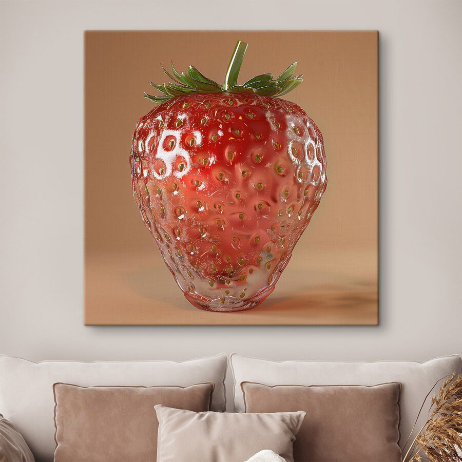 Aardbei in een unieke stijl