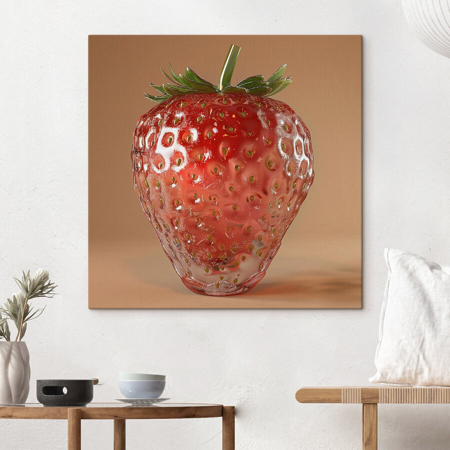 Aardbei in een unieke stijl
