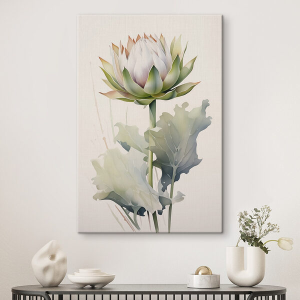 Schilderij van een bloem Schilderij van een bloem