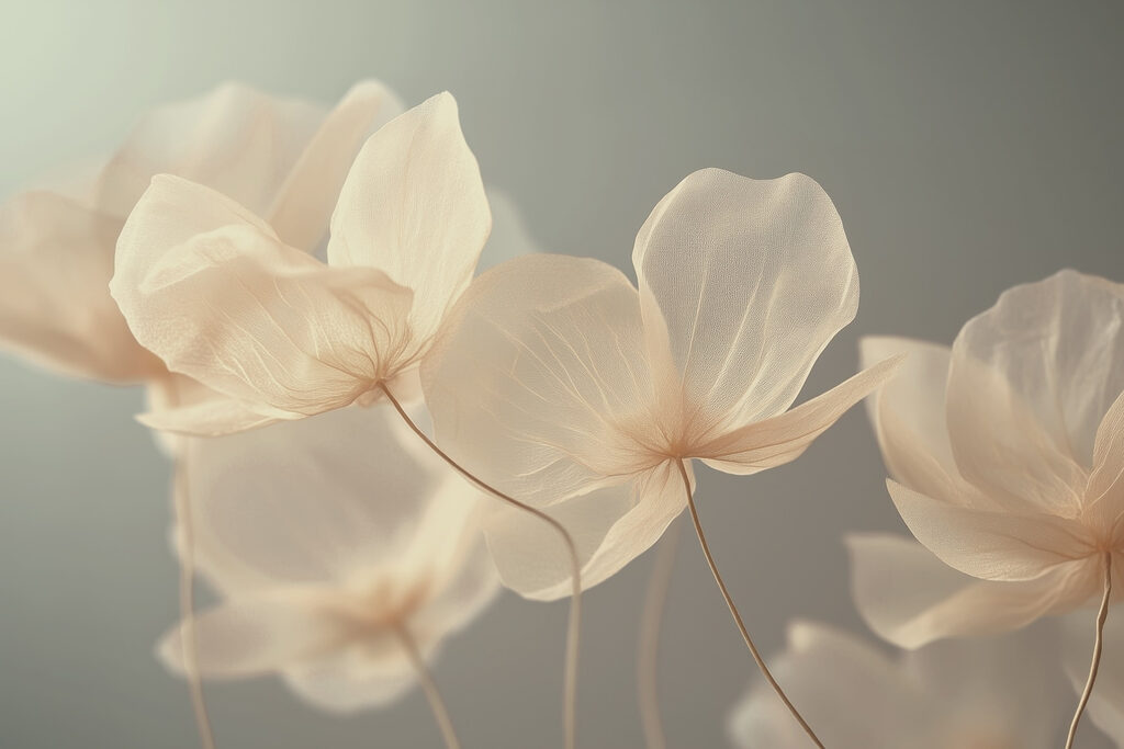 Delicate bloemen in zachte tinten. Delicate bloemen in zachte tinten.