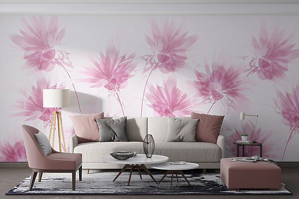 Groep roze bloemen w02561pig12mr 600x400 - Groep roze bloemen