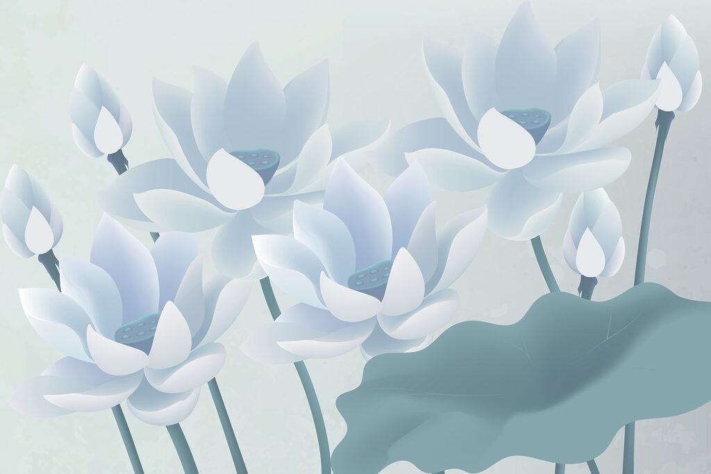 Groep witte bloemen Groep witte bloemen