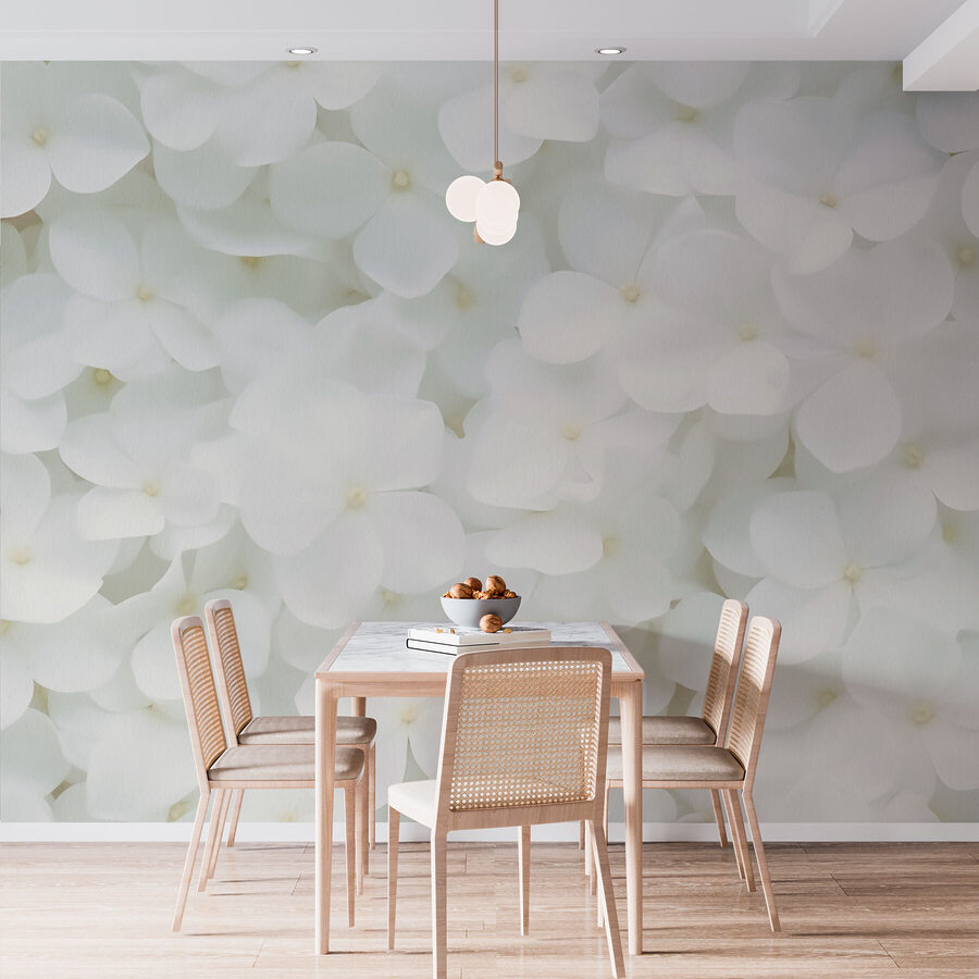 Groep witte bloemen