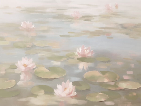 Waterleliebloemen op een vijver Waterleliebloemen op een vijver