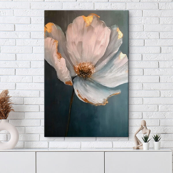 Schilderij van een bloem Schilderij van een bloem