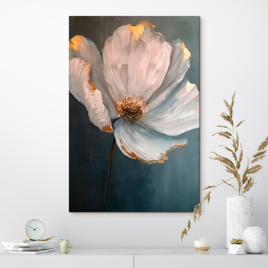 Schilderij van een bloem