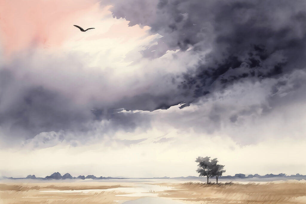Vogel vliegt over een veld Vogel vliegt over een veld