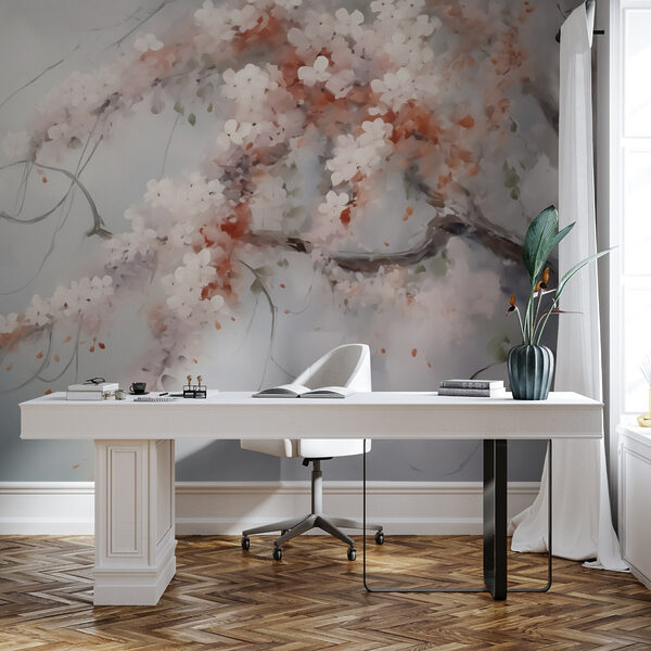 Boom met witte bloemen Boom met witte bloemen