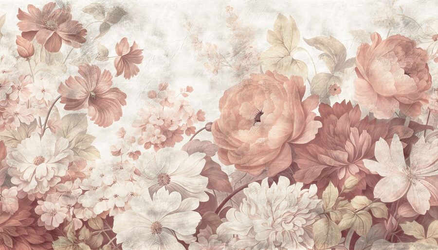 Delicate bloemen in zachte pasteltinten