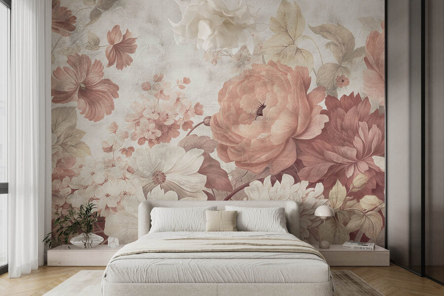 Delicate bloemen in zachte pasteltinten