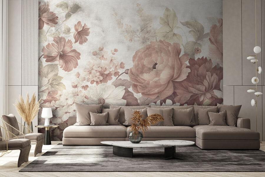 Delicate bloemen in zachte pasteltinten