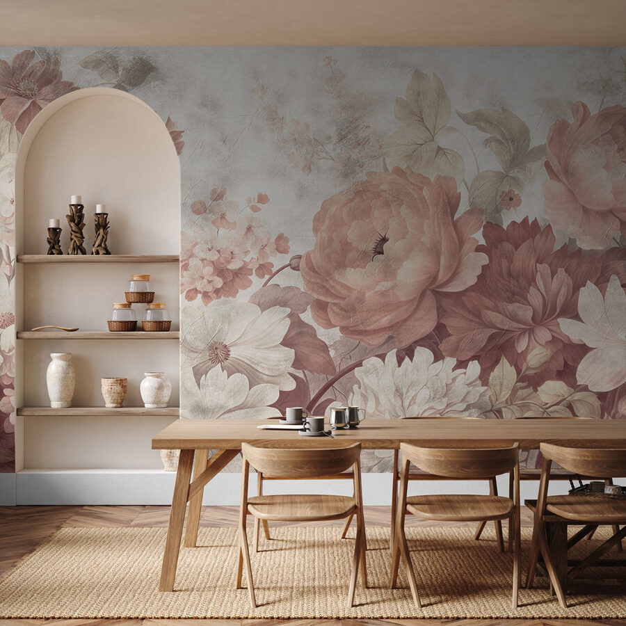Delicate bloemen in zachte pasteltinten