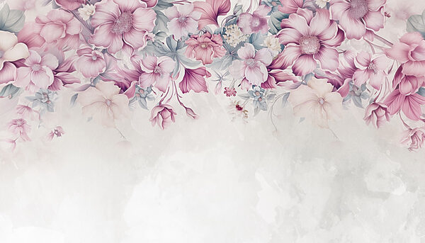 Florale elegantie in zachte pasteltinten. Florale elegantie in zachte pasteltinten.