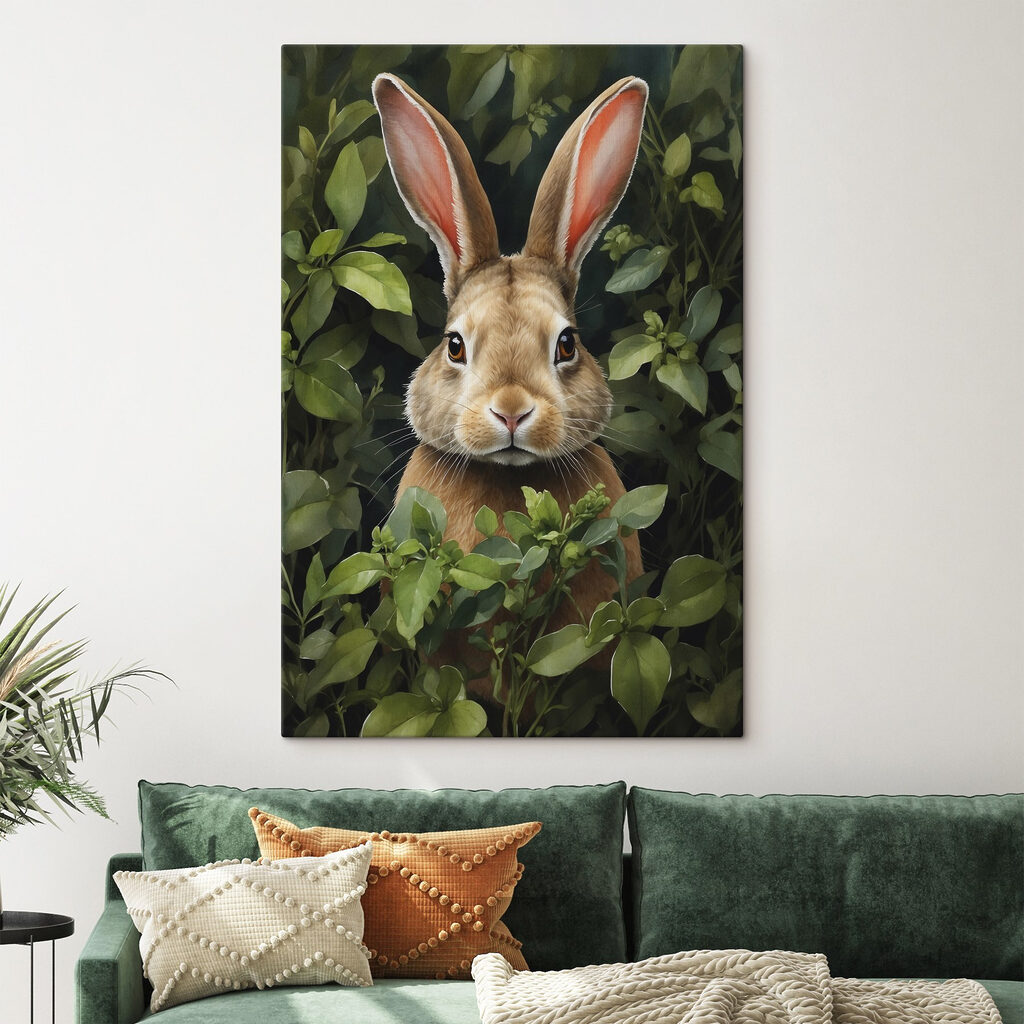 Rabbit in the bushes Rabbit in the bushes