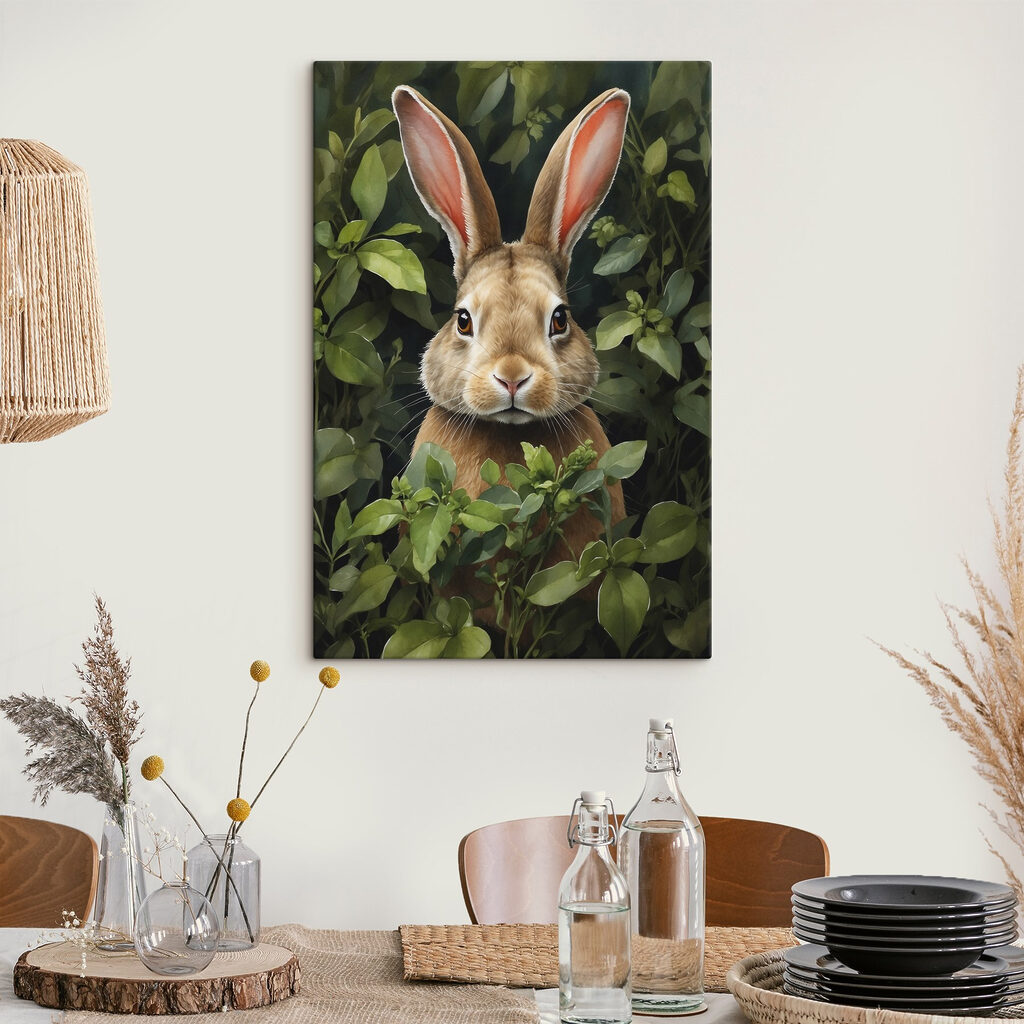 Rabbit in the bushes Rabbit in the bushes