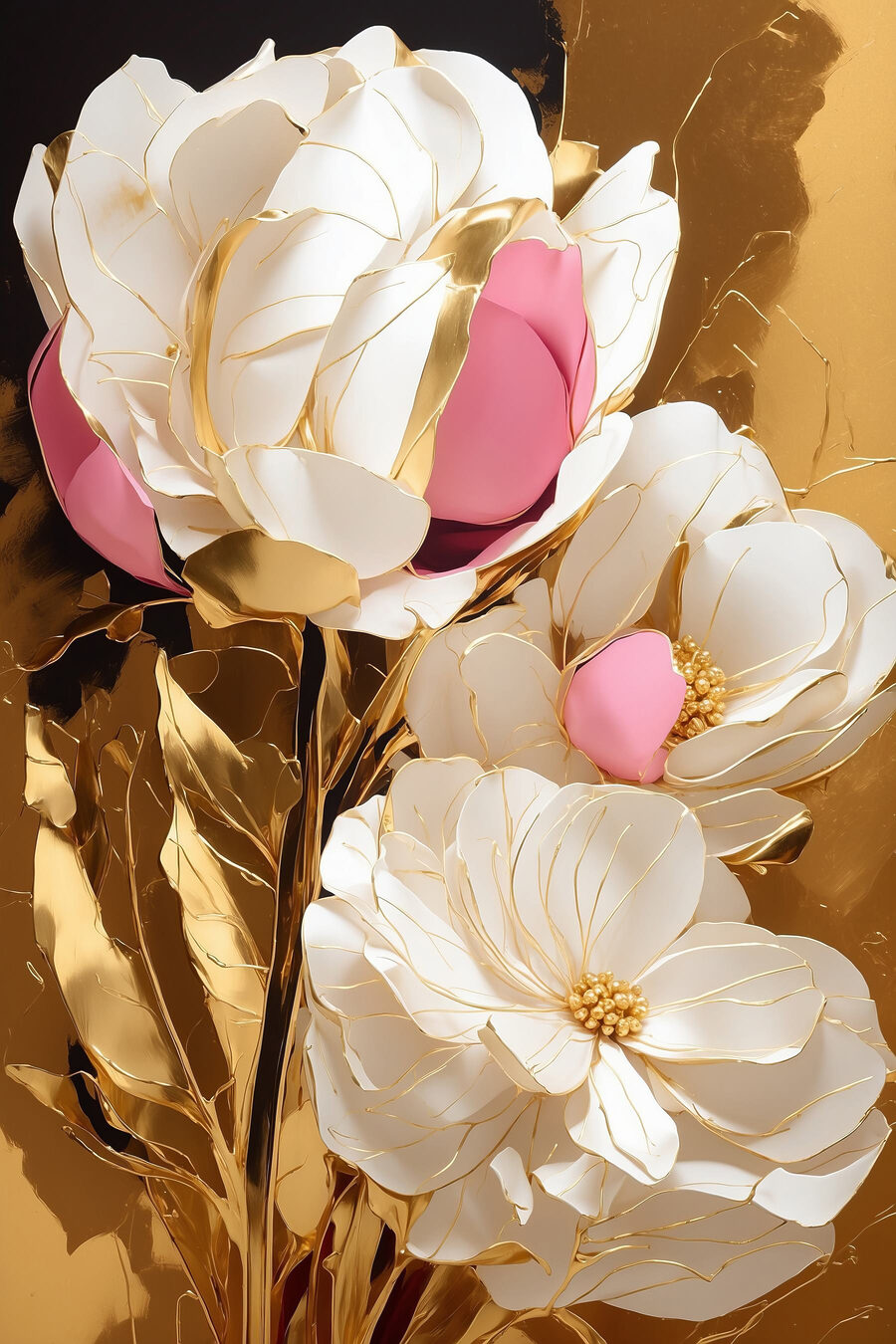 Delicate bloemen in een elegant arrangement