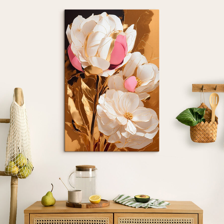 Delicate bloemen in een elegant arrangement