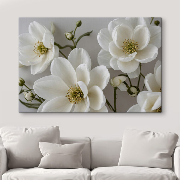 Group of white flowers Group of white flowers