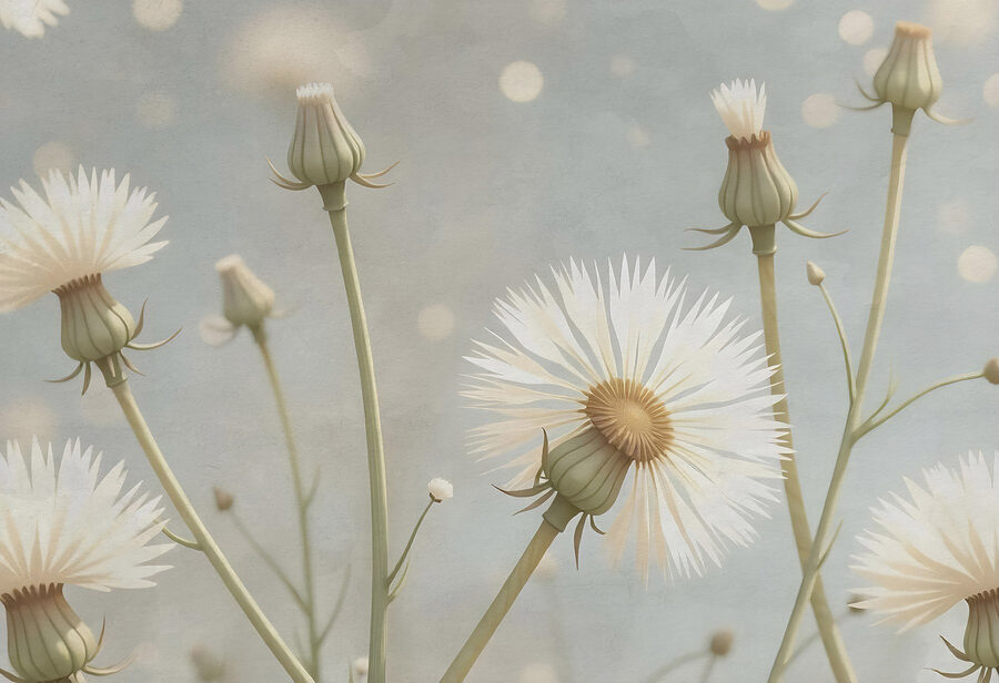 Delicate bloemen in zachte tinten