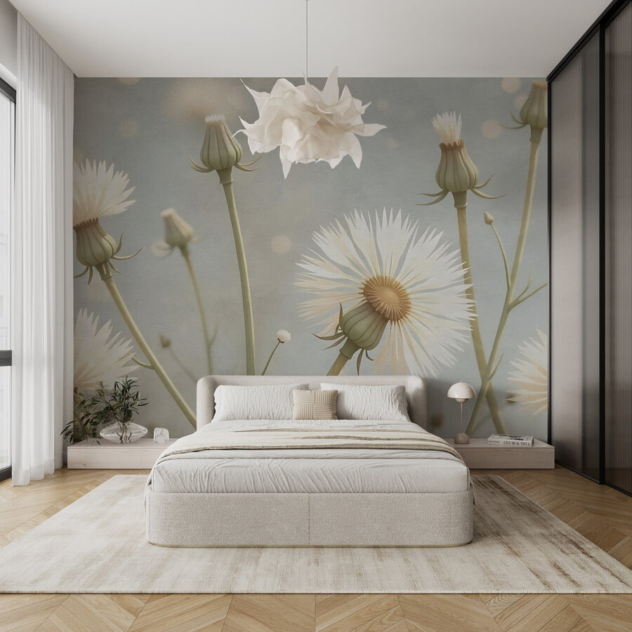 Delicate bloemen in zachte tinten