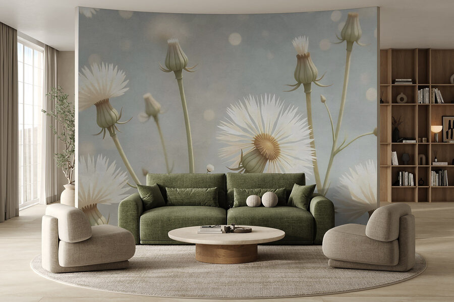 Delicate bloemen in zachte tinten