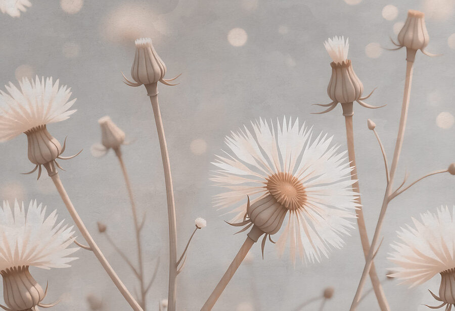 Delicate bloemen in zachte tinten