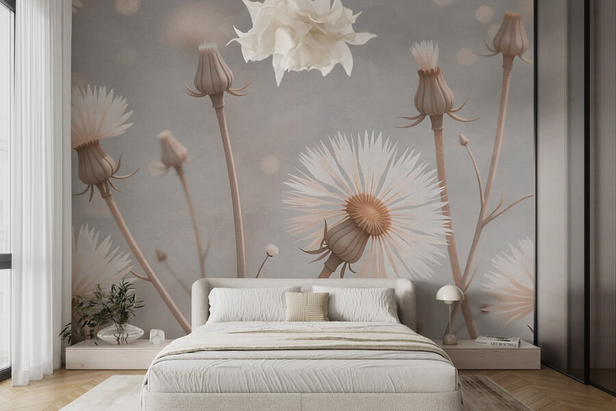 Delicate bloemen in zachte tinten