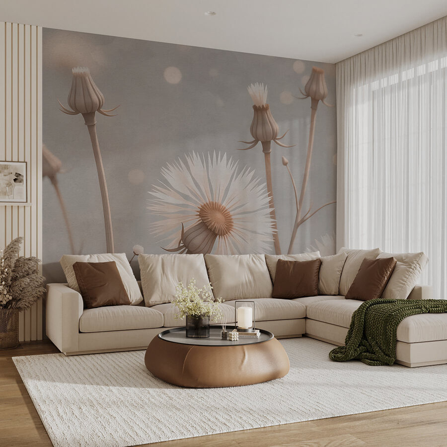 Delicate bloemen in zachte tinten