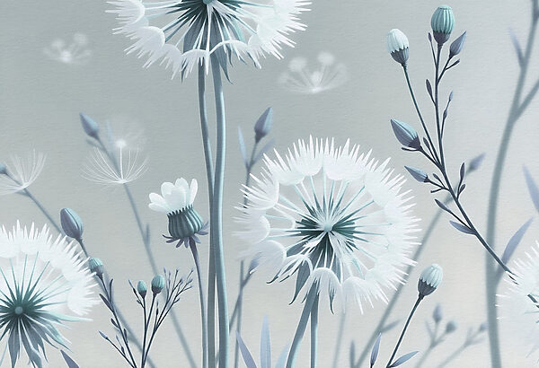 Delicate bloemen in zachte tinten. Delicate bloemen in zachte tinten.