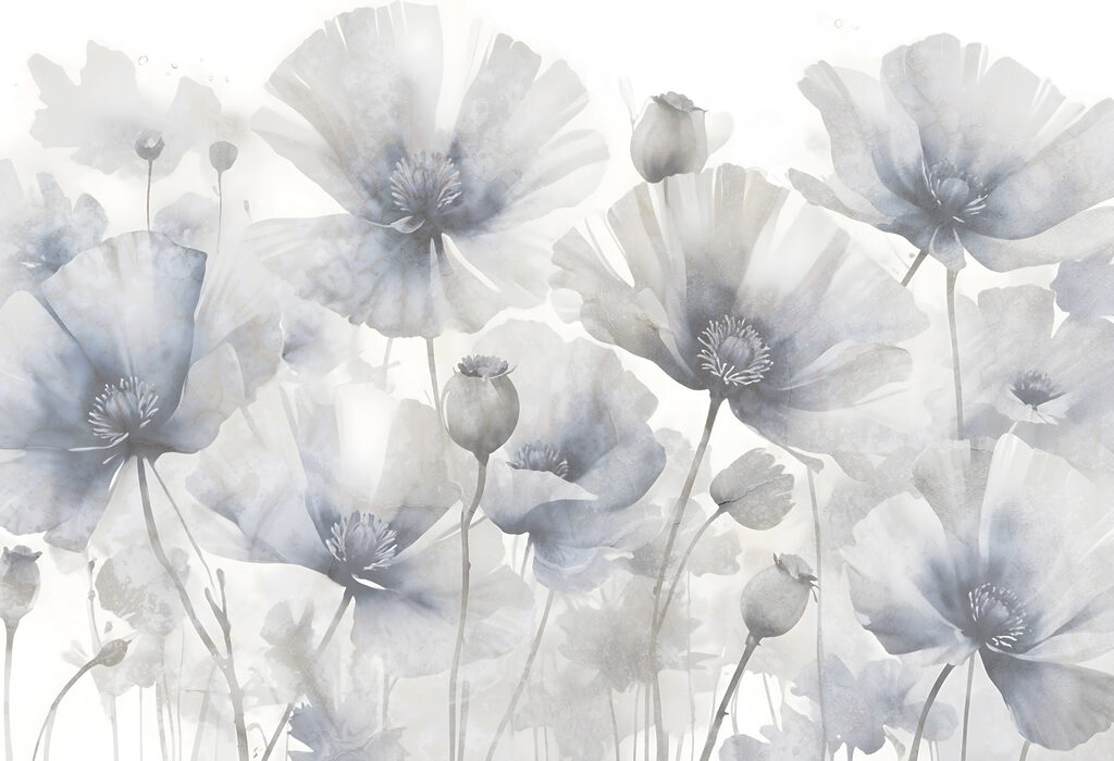 Groep bloemen op witte achtergrond Groep bloemen op witte achtergrond