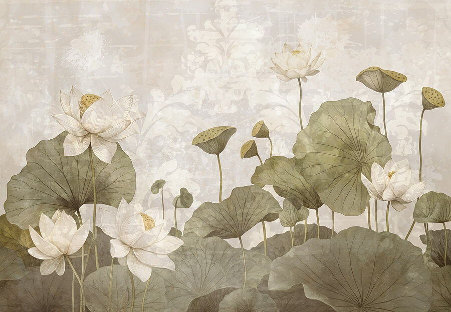 Delicate bloemen in serene harmonie