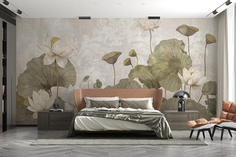 Delicate bloemen in serene harmonie