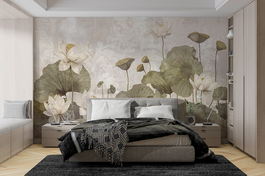 Delicate bloemen in serene harmonie