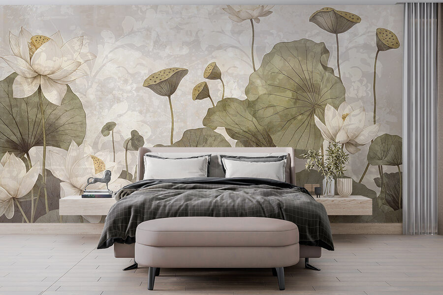 Delicate bloemen in serene harmonie