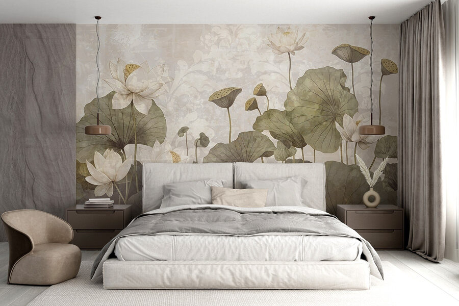 Delicate bloemen in serene harmonie
