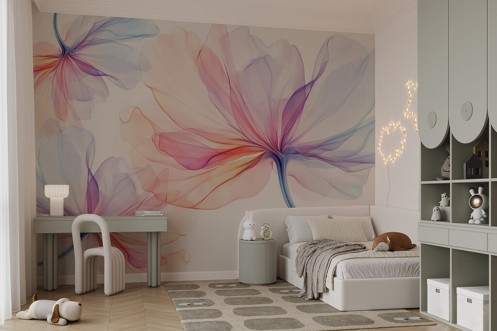 Delicate petals in soft hues